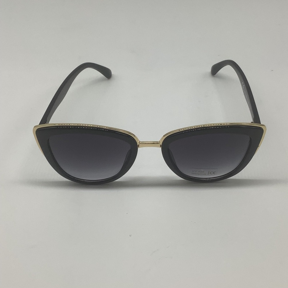 Retro Cat Eye Sunglasses‎ Women's UV400 Gradient Sunglasses Black - Picture 6 of 7